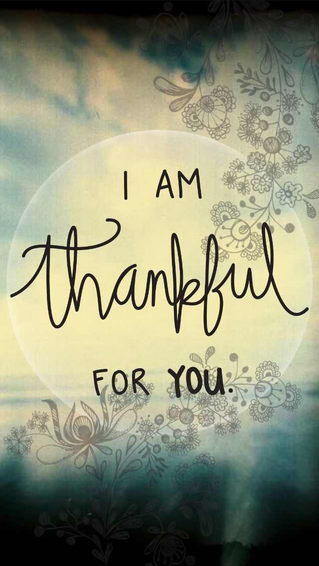 I wanna be grateful. You?